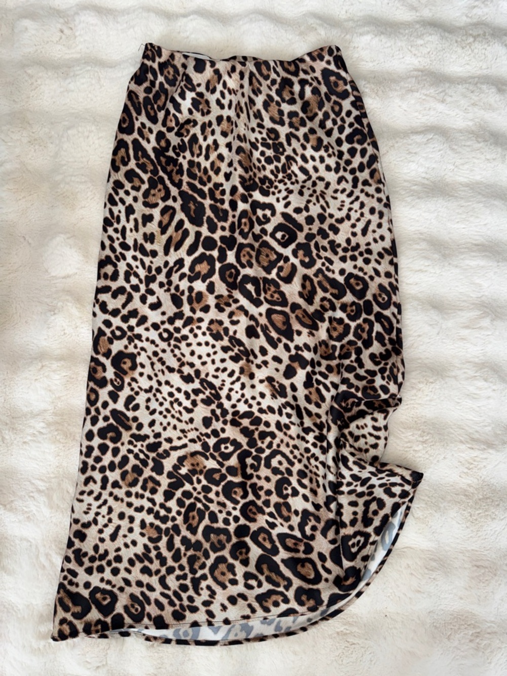 Zara Leopard xs  Print Midi Skirt in Brown and Black